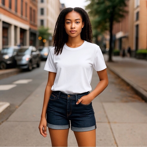 Joe's Jeans Pants - Joe’s Jeans 27 (US 4) Women's Denim Shorts Dark Blue Cuffed Monroe CRLMON4870